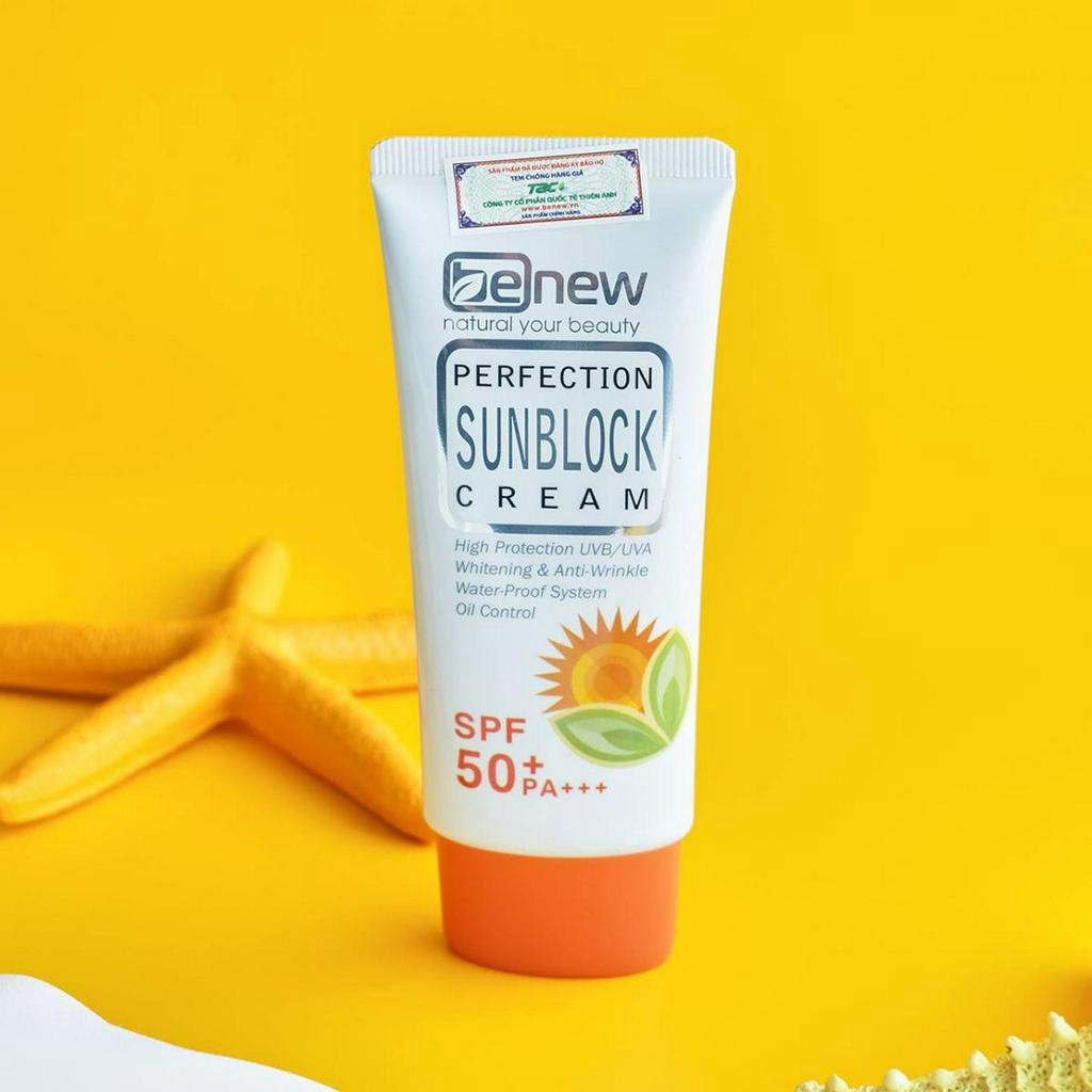 Kem chống nắng làm trắng da Benew Perfection Sunblock Cream 50ml
