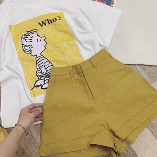 SET ÁO THUN IN QUẦN SHORT KAKI