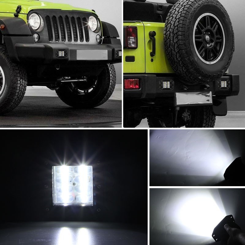 UNI-SHINE 5 Inch 40W LED Work Light 12V 24V High Power 9D Offroad Car Driving Light Bar For Truck ATV 4x4 Offroad