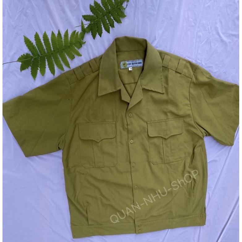 ÁO BAY CỘC TAY MÀU CỎ ÚA-ÁO TẬP QS HÀNG LOẠI 1(HÌNH ẢNH SHOP TỰ CHỤP 100%)