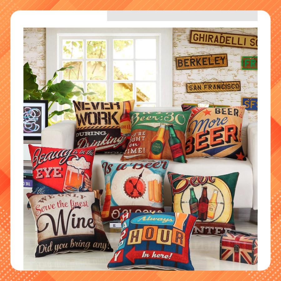 Vỏ gối sofa, tựa lưng, trang trí nhà cửa, văn phòng, cửa hàng M28