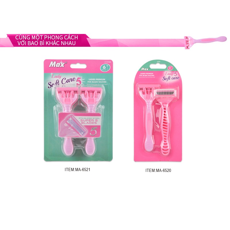 dao cạo lông nách kèm lưỡi dao- Set 2 Siêu tiện lợi - Bộ Dao Cạo Lông Tay Chân, Nách 2 Lưỡi-URBTMD