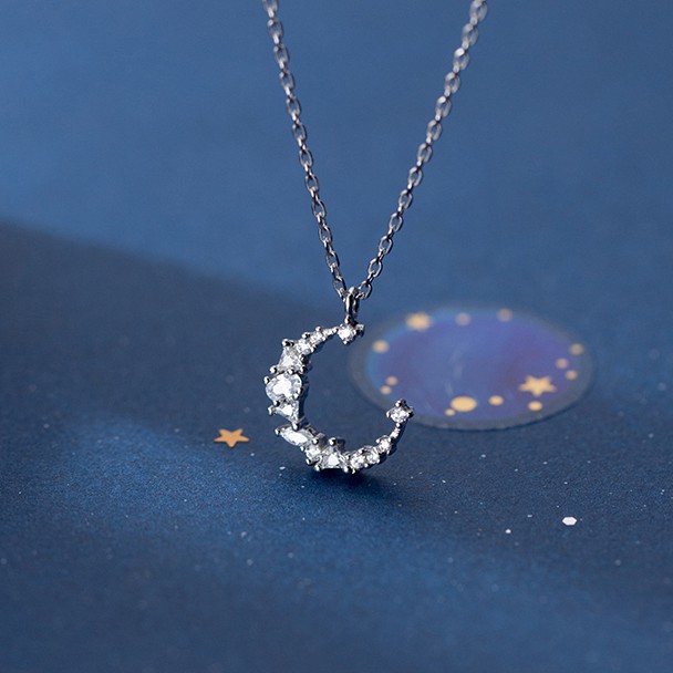 [Mã FAJGT8 giảm 15% đơn 99K] Dây chuyền vòng cổ 💋Freeship Hoàn xu bạc nữ s925 trăng khuyết | BigBuy360 - bigbuy360.vn