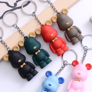 Móc Khóa Gấu Bear Brick Dáng Trơn Sang Chảnh Dễ Thương