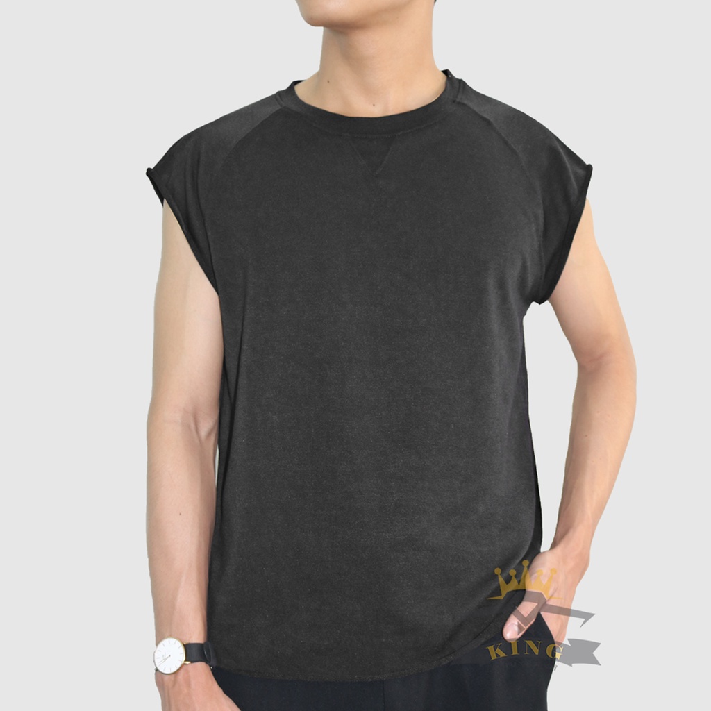 Áo Sát Nách Nam Tanktop KING dáng thể thao thích hợp để vận động, chất vải cotton co giãn thấm hút mồ hôi tốt