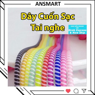 Dây cuốn sạc điện thoại, bảo vệ cáp, tai nghe không đứt gẫy