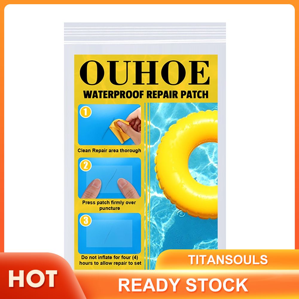Set 10 miếng vá sửa chữa phao bơi bơm hơi/giường hơi/lều/áo mưa chống nước bền bỉ