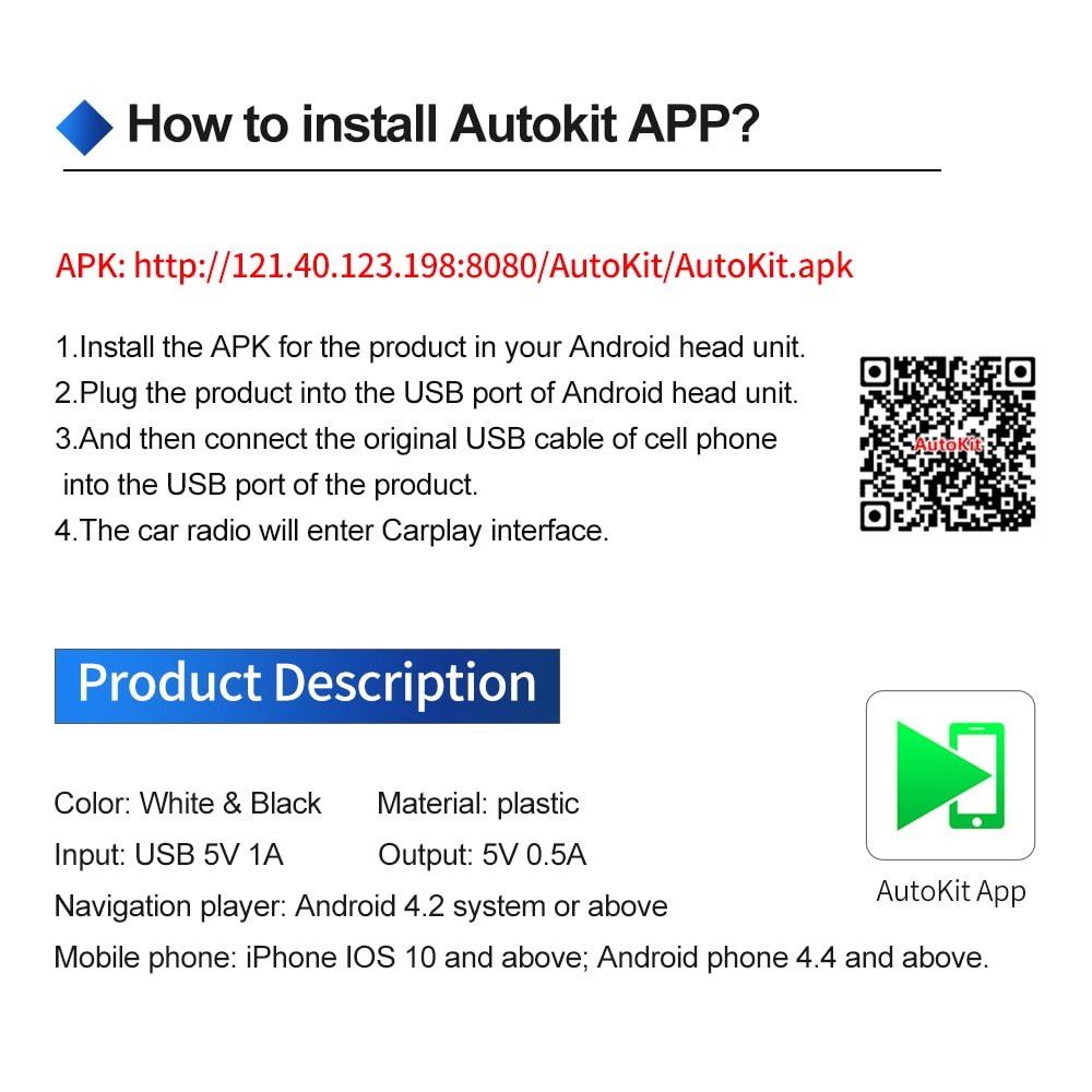Dongle Không Dây Carlinkit Cho Apple Android Kết Nối Cổng USB