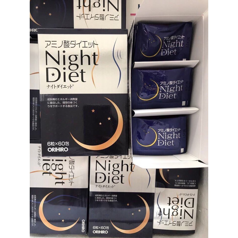 Viên uống giảm cân Orihiro Night Diet (60 gói x 6 viên)/hộp