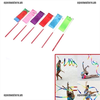 OPE Gym Dance Ribbon Gymnastics Art Ballet Streamer Twirling Rod Outdoor Sport 2M