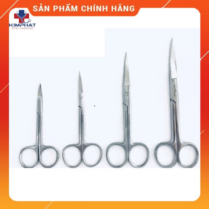 Kéo Y Tế Inox 2 Dầu Nhọn