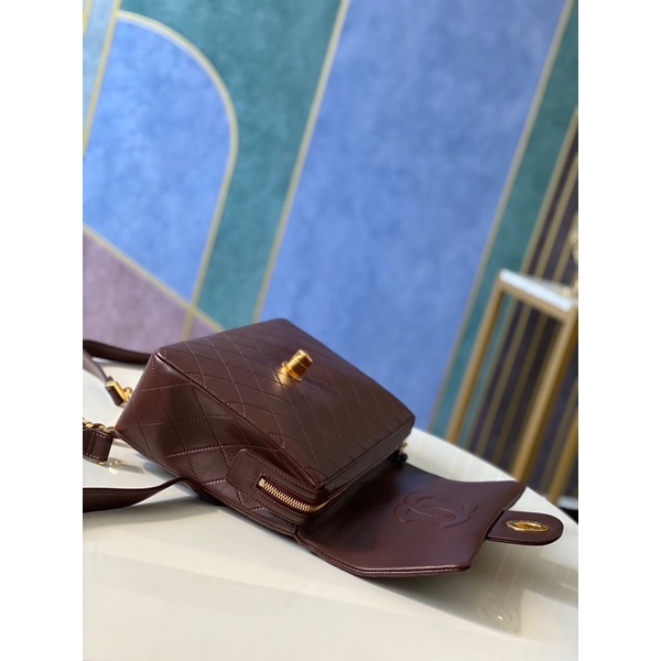 Balo thời trang cao cấp da thật logo thương hiệu Channel CN/CHANEL Classic Flap Bag hàng vip 1-1