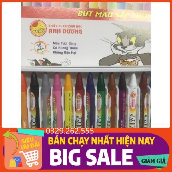 (FreeShip) Bút sáp màu 18 màu Ánh Dương (18 mầu .12 mầu)