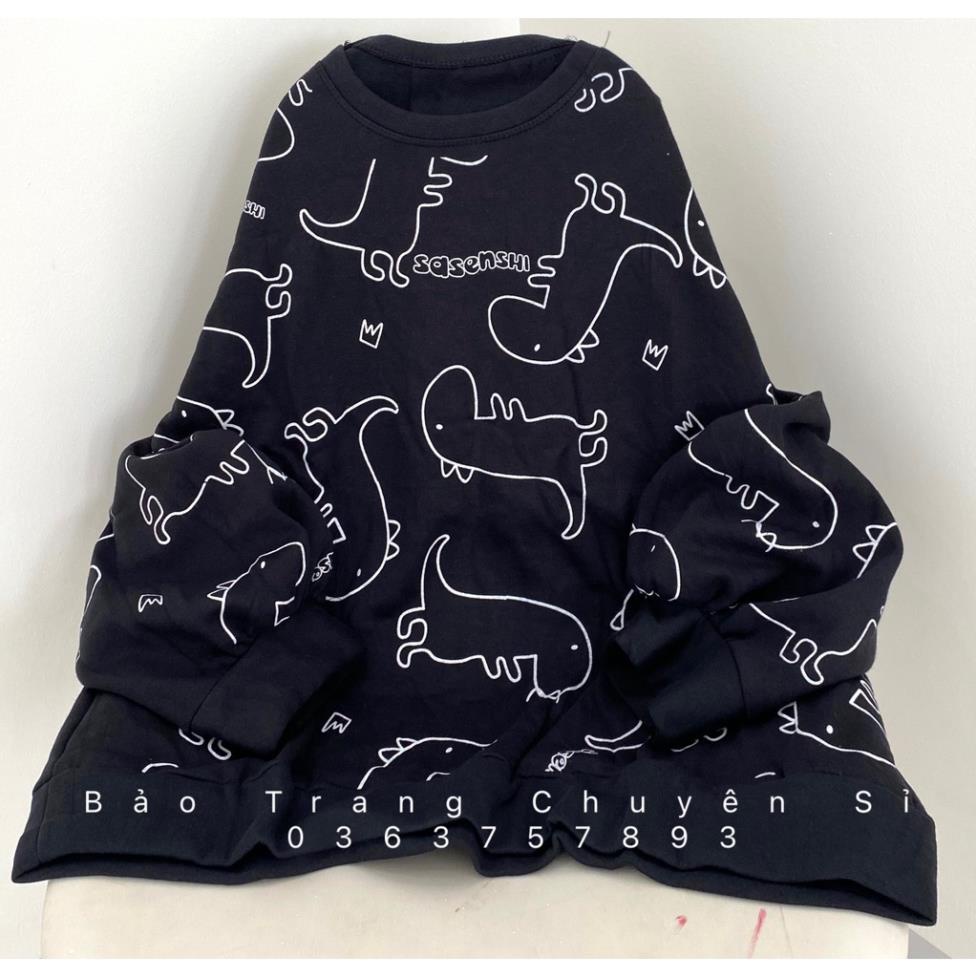 Áo Nỉ Sweater Nỉ Ngoại Khủng Long Unisex Nam Nữ Phong Cách Ulzzang