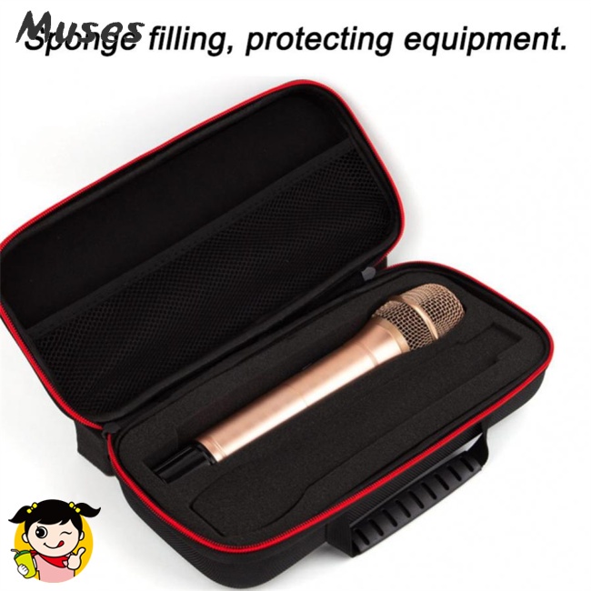 Túi Đựng Micro Không Dây Bằng Eva Cứng Sức Chứa Lớn Chống Sốc