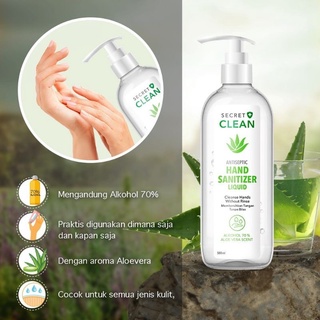 Image of Hand Sanitizer Secret Clean 500ml Gel / Liquid