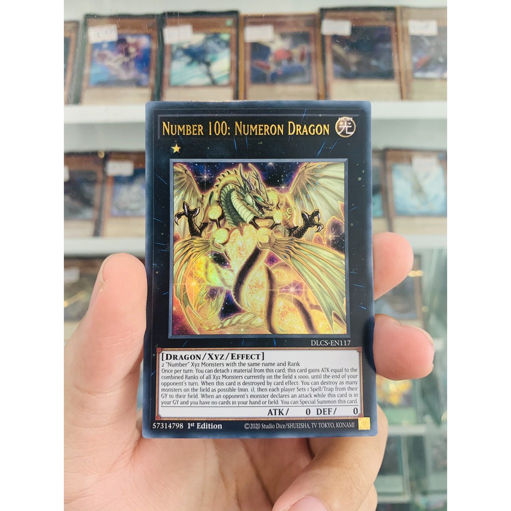 Thẻ Bài Lẻ YugiOh! Mã DLCS-EN117 - Number 100: Numeron Dragon - Ultra Rare - 1st Edition