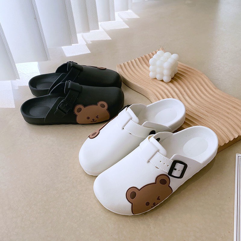 Dép sục gấu bảo vệ chân hình gấu nâu-jy361