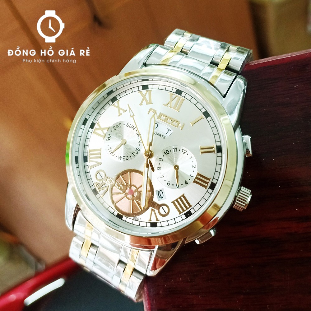 [ẢNH THẬT] Đồng Hồ Nam FNGEEN FN4001 chính hãng, Đồng hồ Doanh Nhân Chạy 2 Lịch Cao Cấp | BigBuy360 - bigbuy360.vn
