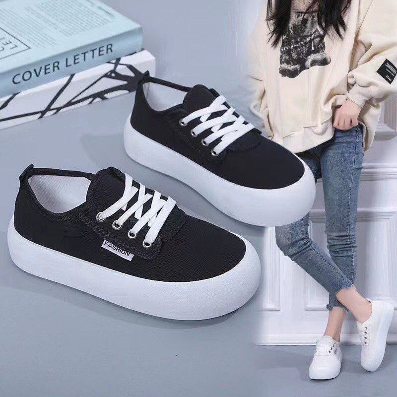 Giày thể thao bánh mì đế cao fashion