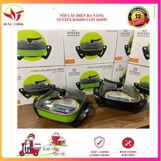 ( Chính hãng)Nồi lẩu Chảo lẩu điện đa năng SYNTEX KS1600 3 lít, công suất lớn, tiết kiệm thời gian