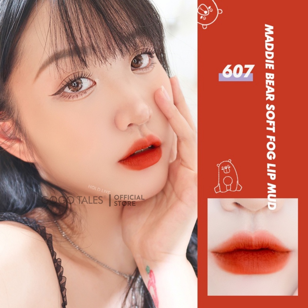 Son kem lì không trôi chính hãng Hold Live Maddie Bear mềm mịn lâu trôi Tím nội địa trung HL460