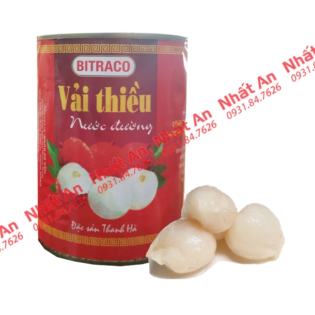 Vải lon Thanh Hà 565gr/ Lychees in Syrup 565gr