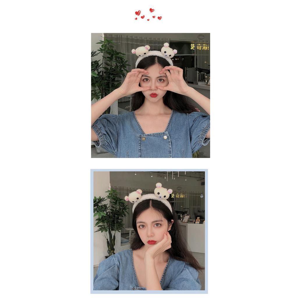 Cài Tóc Mềm Đính Gấu Bông Đáng Yêu Cho Nữ