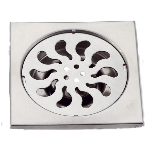 Phễu Thoát Sàn 12x12mm chống mùi hôi bằng Inox chuẩn 304 dày 1,5mm lắp ống 60mm - 90mm