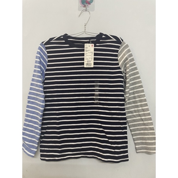 Áo thun tay dài sọc phối 3 màu newtag