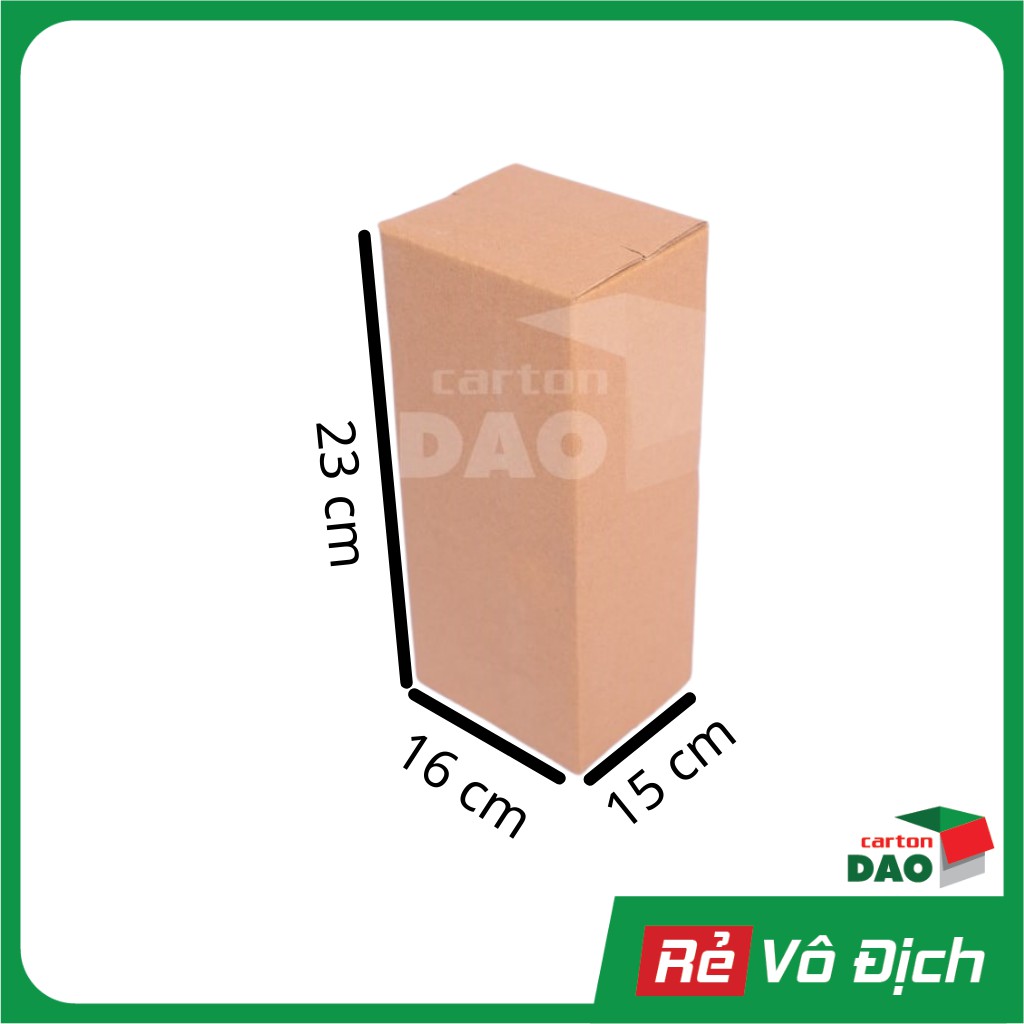 Hộp carton 23x16x15 cm đóng gói hàng vận chuyển COD