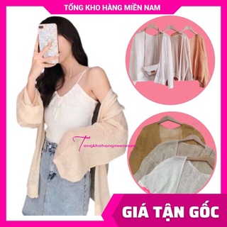 [🎁 TẶNG CỘT TÓC] Áo khoác len cardigan đi biển cực xinh TS57