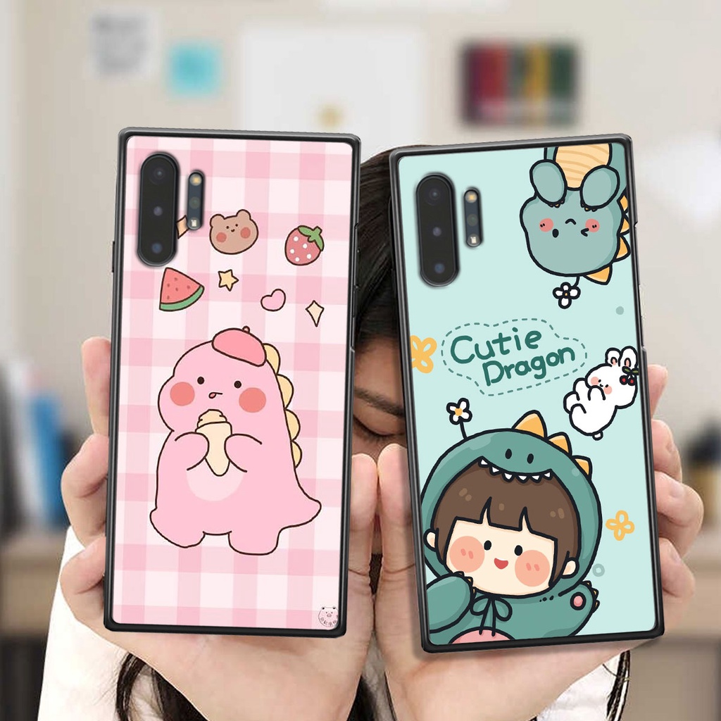 Ốp Samsung Note 10 / Note 10 Plus / Note 10+ in hình khủng long Dino siêu dễ thương