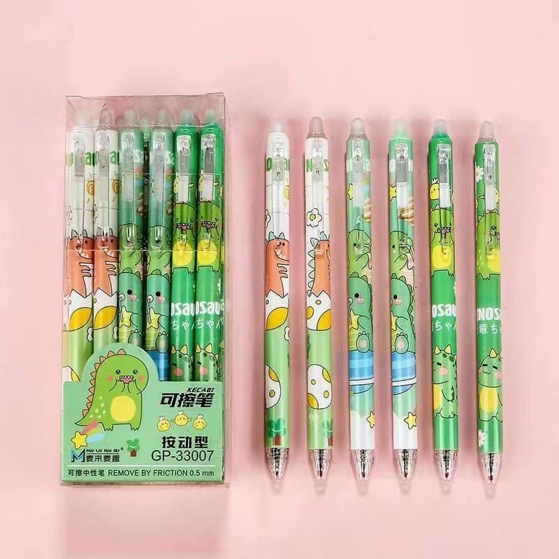 Bút gel xoá được mực XANH/TÍM dạng bấm (hộp 12 cây) được chọn mẫu