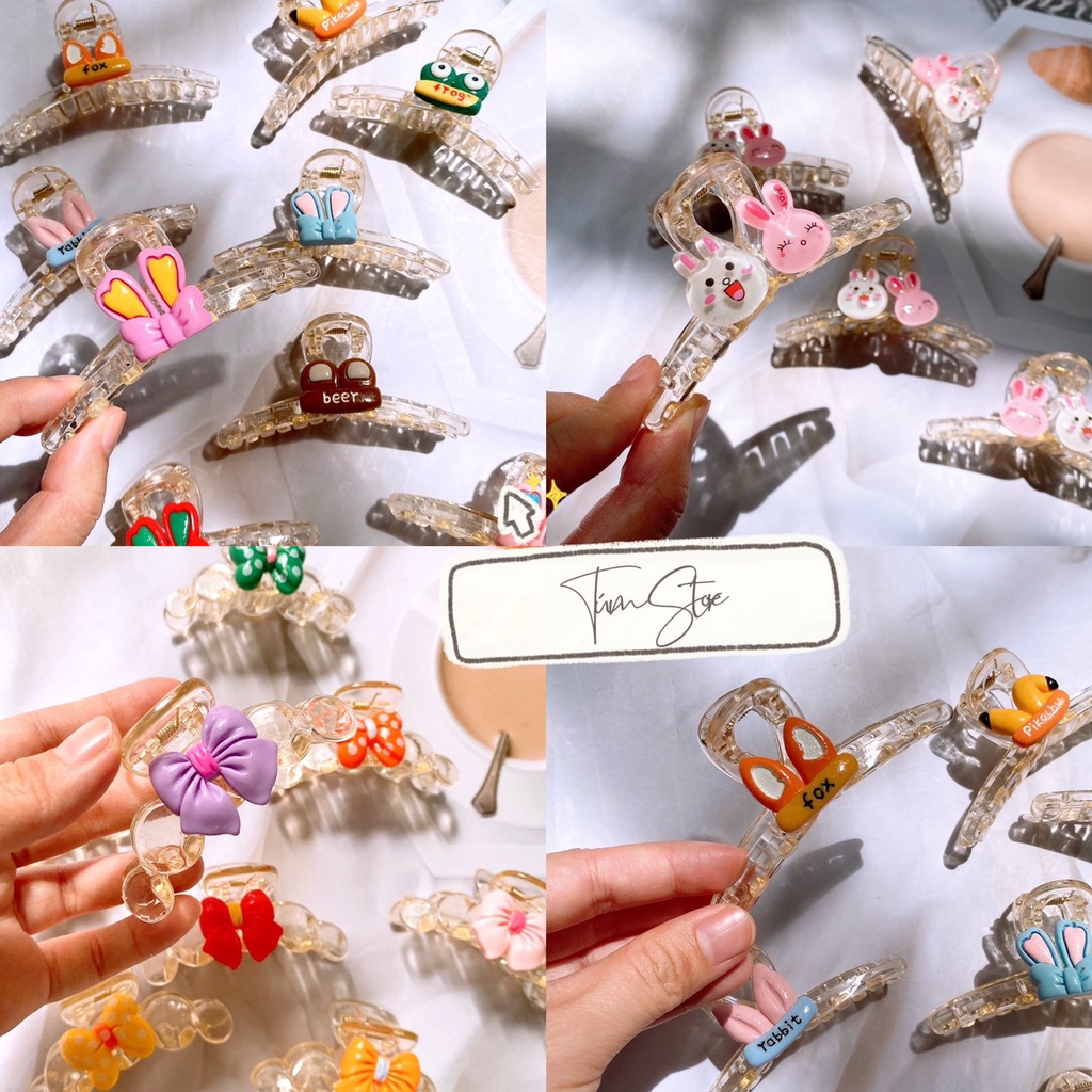 Kẹp tóc nữ đơn giản charm ngựa kỳ lân pony unicorn dễ thương TIMSTORE phụ kiện búi tóc thời trang phong cách hàn quốc