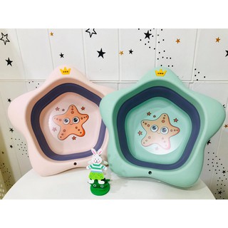 chậu rửa mặt gấp gọn hình sao