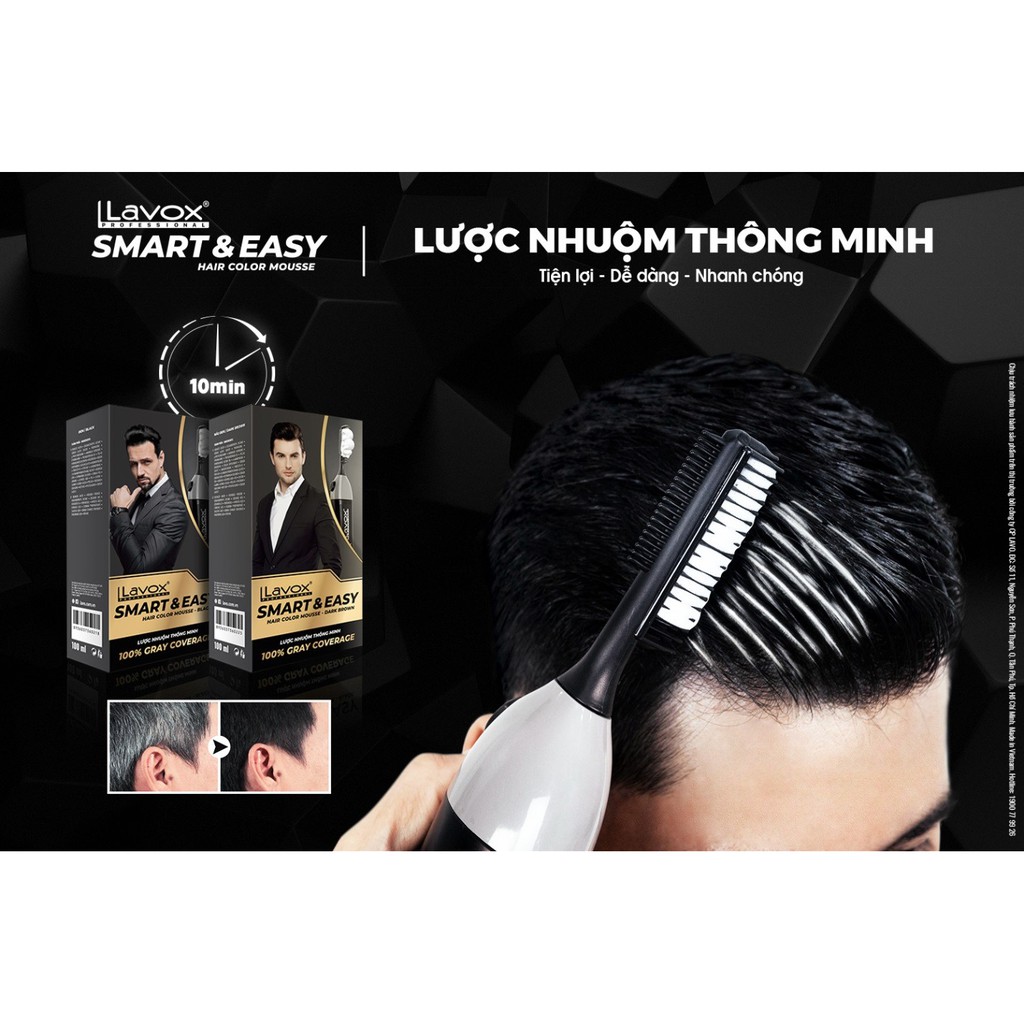 LƯỢC  NHUỘM THÔNG MINH TẠI NHÀ TIỆN LỢI AN TOÀN