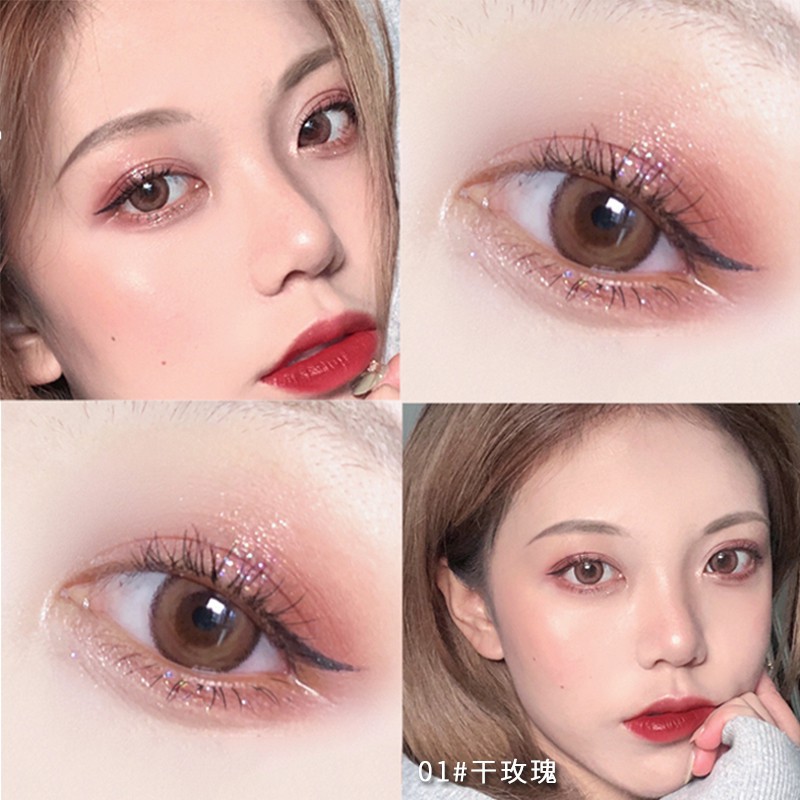 Bảng phấn mắt 6 màu ánh kim hiệu ứng nhung mịn kháng nước thời trang | BigBuy360 - bigbuy360.vn