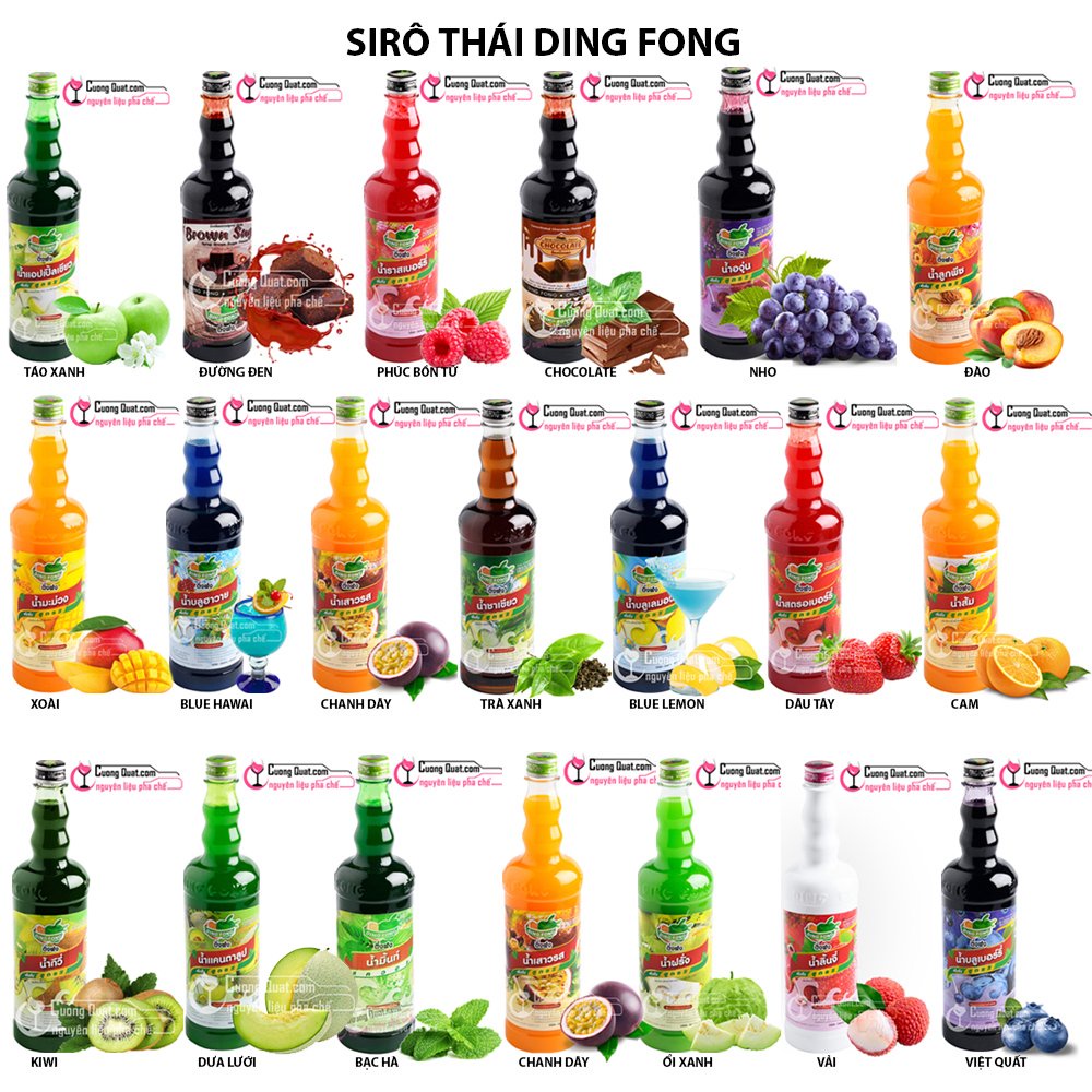 Siro DingFong Có Đủ Các Mùi Chai 760