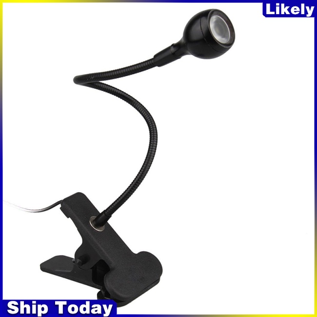 Đèn LED để bàn 5V 3W có kẹp linh hoạt bảo vệ mắt cổ dễ thương