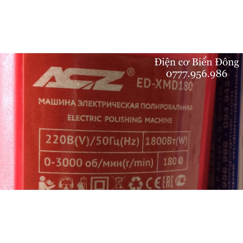 Máy đánh bóng 🥎 FREESHIP 🥎 Máy đánh bóng ôtô ACZ đĩa 180mm 1800W đánh bóng các bề mặt ôtô, gỗ, gương,điêu khắc mỹ nghệ