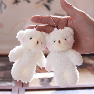Móc khóa gấu bông,vịt bông,bò sữa treo balo siêu dễ thương LADONA MK2