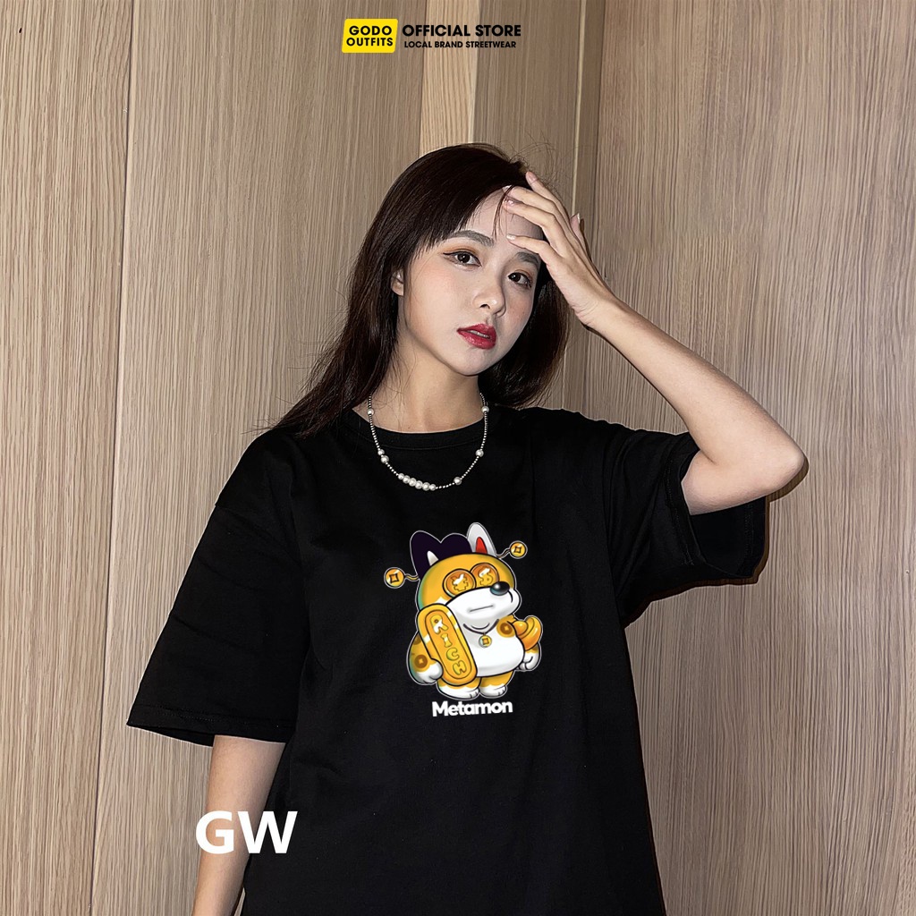 Áo thun Godo Outfits METAMON RICH, áo thun tay lỡ unisex localbrand RACA005