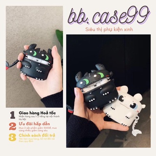 Ốp - Vỏ Đựng Bảo Vệ Hộp Sạc Tai Nghe Bluetooth Không Dây 1/2/i12/Pro BÍ KÍP LUYỆN RỒNG- bb.case99