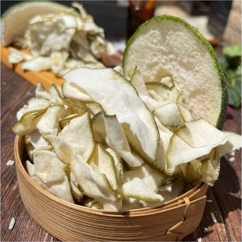 Vỏ Bưởi Non Đường Phèn Sấy Dẻo