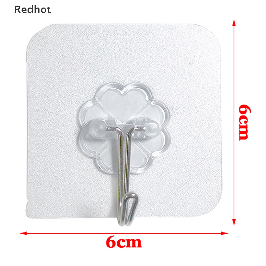 Bộ 10 Móc Treo Đồ Dán Tường Bằng Thép Không Gỉ Trong Suốt