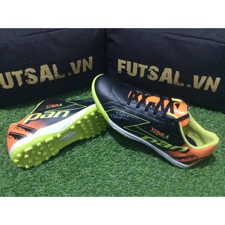 Giày bóng đá- 5 MÓN 470K VYRUS 4 PAN THÁI LAN CHÍNH HÃNG SÂN CỎ NHÂN TẠO TF (XANH ĐEN CAM)