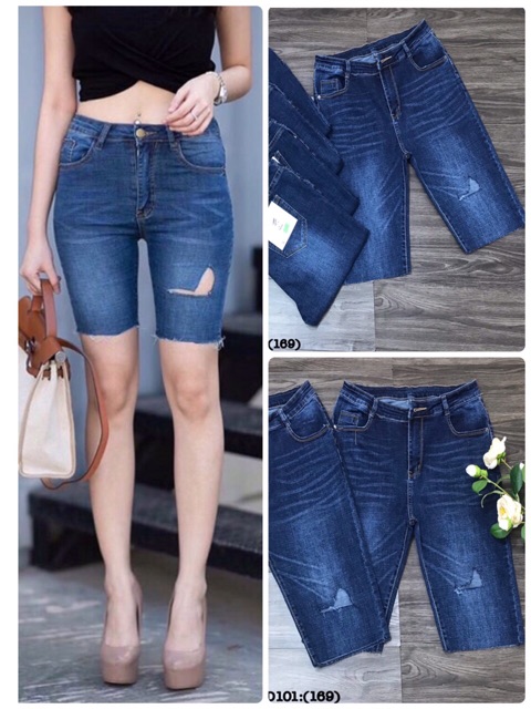 Bigsize 55 đến 95 ký quần jean ngố 7 tấc 32-36