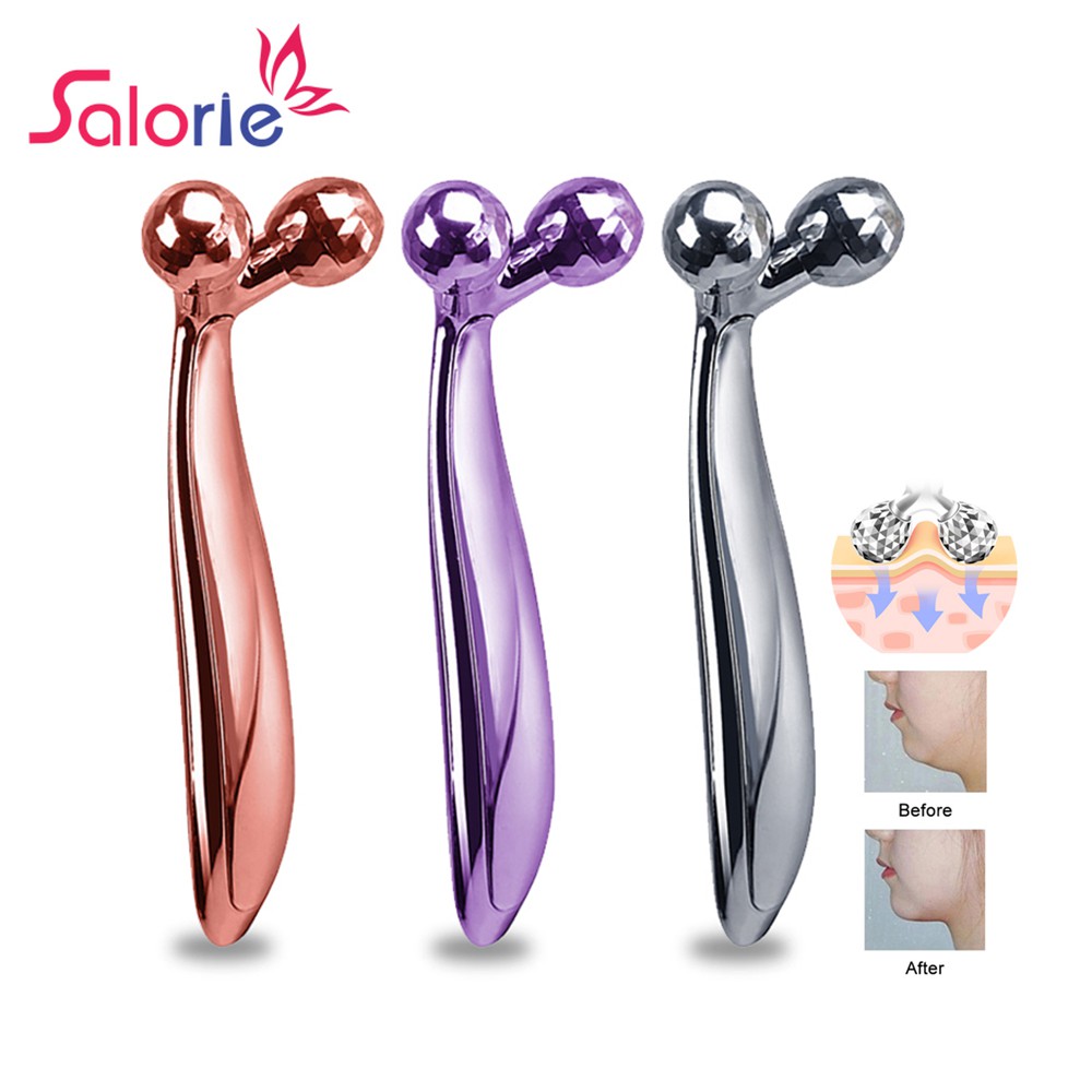 Cây lăn 3d mát xa Salorie mặt và toàn thân nâng cơ tạo cằm chữ v thon gọn/ túi đựng có bán lẻ