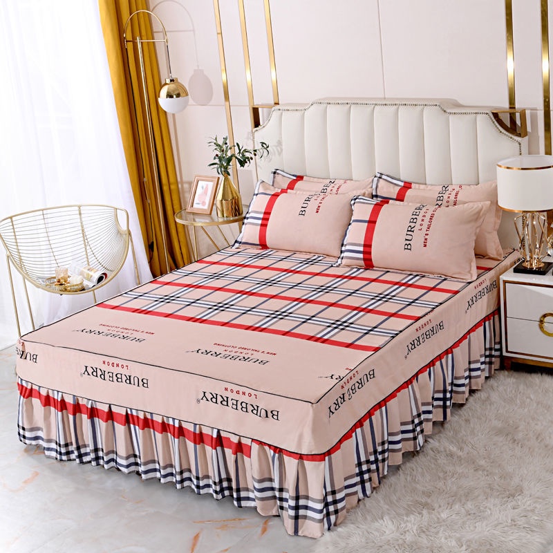 Bộ Ga Trải Giường In Hoa 3 Trong 1 Với 2 Vỏ Gối 4 / 5 / 6 feet king size